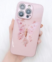 バタフライ♡キラキラ✨レインボー 花 フラワー 惑星 フチ iPhoneケース b487faf1079e7174bbd908290a3ad7