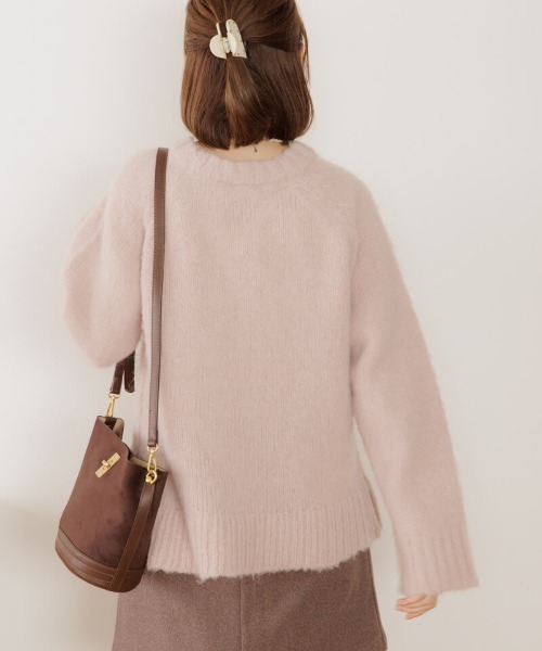 flower（フラワー）の「スエードバケットバッグ（ショルダーバッグ・レディース・ブラウン・FREE）」の13枚目の写真