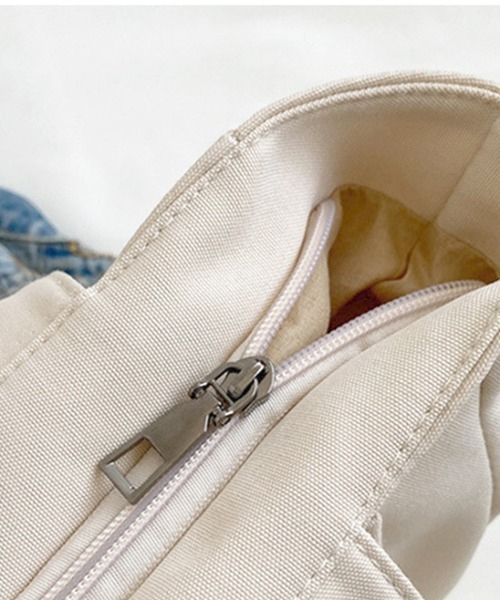 Miniministore（ミニミニストア）の「キャンバストートバッグ 韓国肩掛けバッグ（トートバッグ・レディース・ベージュ/ブラック/グリーン/アイボリー・フリー）」の21枚目の写真