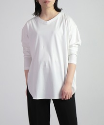 [ OWLEYE by domingo / アウルアイ ] 60/- シルケットスムースラウンドプルオーバー