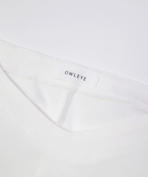 OWLEYE by domingo（アウルアイ バイドミンゴ）の「[ OWLEYE by domingo / アウルアイ ] 60/- シルケットスムースラウンドプルオーバー（スウェット・レディース・グレイッシュベージュ/ブルーグレー/ホワイト・FREE）」の8枚目の写真