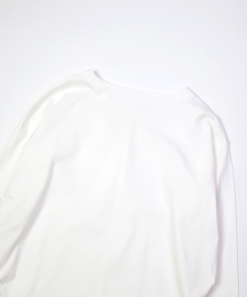 OWLEYE by domingo（アウルアイ バイドミンゴ）の「[ OWLEYE by domingo / アウルアイ ] 60/- シルケットスムースラウンドプルオーバー（スウェット・レディース・グレイッシュベージュ/ブルーグレー/ホワイト・FREE）」の21枚目の写真