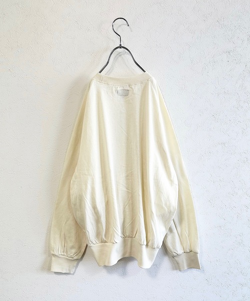 BIG FIELD（ビッグフィールド）の「ナガソデクロスロンT/おとな（Tシャツ/カットソー・レディース・パープル/オフホワイト/グレー/チャコール・160cm）」の11枚目の写真