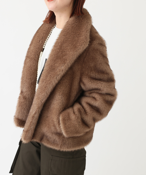 セール】フェイクファーショートコート（その他アウター