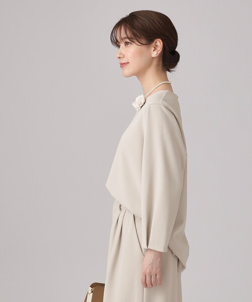 SHOO・LA・RUE(シューラルー)の「◆【通勤/デイリー/セットアップ可】カットジョーゼット お袖タック トップス(シャツ/ブラウス・レディース・ベージュ系その他7/ブラック系3・02/03/04)」の22枚目の写真