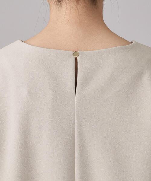 SHOO・LA・RUE(シューラルー)の「◆【通勤/デイリー/セットアップ可】カットジョーゼット お袖タック トップス(シャツ/ブラウス・レディース・ベージュ系その他7/ブラック系3・02/03/04)」の14枚目の写真