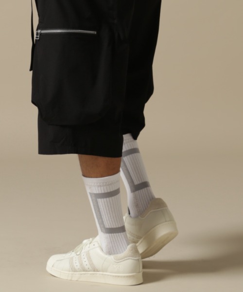 DANKE SCHON（ダンケシェーン）の「DankeSchon/ダンケシェーン/LINE SOCKS（ソックス/靴下・メンズ・ホワイト/ブラック・F）」の2枚目の写真