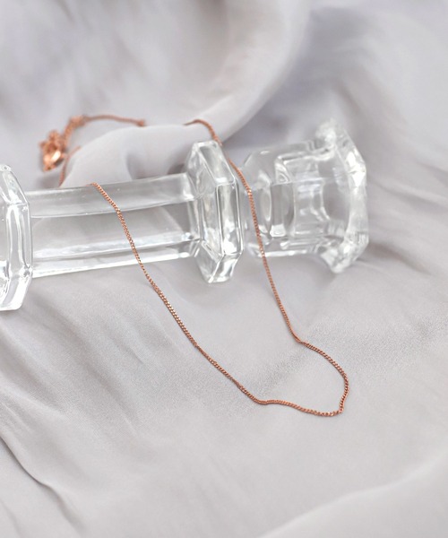 ANEMONE(アネモネ)の「【ステンレス】スリムチェーンネックレス(ネックレス・レディース・ゴールド/ピンクゴールド・FREE)」の1枚目の写真