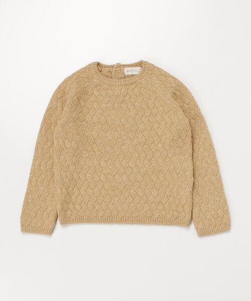【セール】『Quincy Mae』COZY HEATHERED KNIT SWEATER | HONEY（その他ベビー用品）｜Quincy Mae（クインシーメイ）