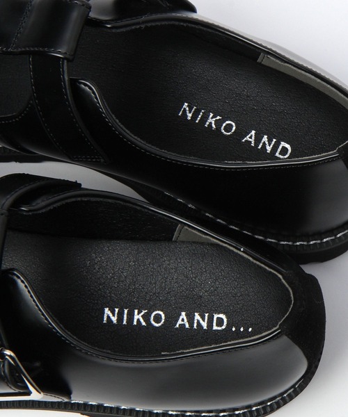 niko and...(ニコアンド)の「Tストラッププレーントゥ(その他シューズ・メンズ・ブラック・MEDIUM/LARGE)」の9枚目の写真