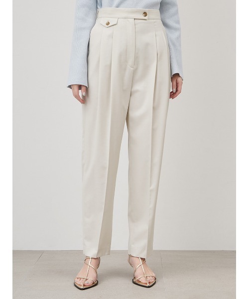 Mila Owen(ミラオーウェン)の「【WEB限定サイズあり】3ピースセンタープレス2タックワイドパンツ(その他パンツ・レディース・アイボリー/ピンク/ベージュ/チャコールグレー・1/0/00)」の15枚目の写真