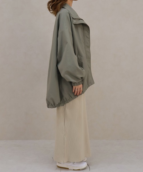 Social GIRL（ソーシャルガール）の「スタンドカラー モンスターパーカー モンスターコート（マウンテンパーカー・レディース・アイボリー/グレイッシュベージュ/カーキ/ブラック・M/L）」の21枚目の写真