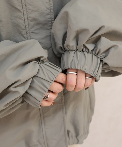 Social GIRL（ソーシャルガール）の「スタンドカラー モンスターパーカー モンスターコート（マウンテンパーカー・レディース・アイボリー/グレイッシュベージュ/カーキ/ブラック・M/L）」の16枚目の写真