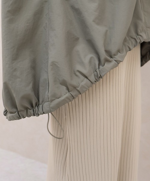 Social GIRL（ソーシャルガール）の「スタンドカラー モンスターパーカー モンスターコート（マウンテンパーカー・レディース・アイボリー/グレイッシュベージュ/カーキ/ブラック・M/L）」の15枚目の写真