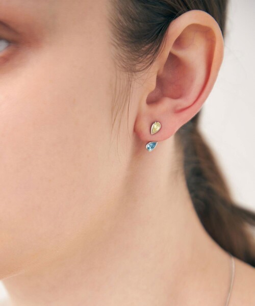 ete エテ 2way パールビジューラップピアス | THEDOWNLO.COM