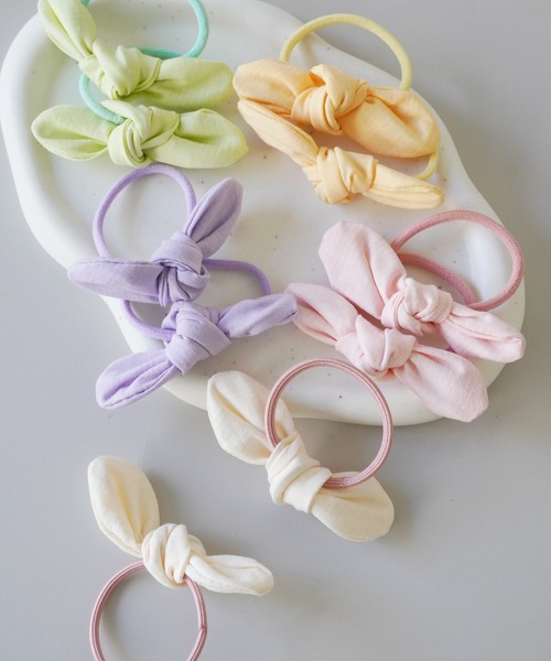 499円  2個セット キッズヘアゴム パステルピンク 499円 2個セット キッズヘアゴム パステルピンク