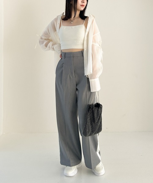 Heather(ヘザー)の「サイドラインスラックスパンツ 106721(スラックス・レディース・ブラック/グレー・S/M)」の21枚目の写真