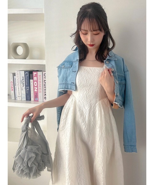 dazzlin（ダズリン）の「チュールフリルマルチwayビスチェバッグ（ベスト・レディース・グレー/ブルー/オレンジ/パープル/その他1/ピンク/グリーン・FREE）」の10枚目の写真