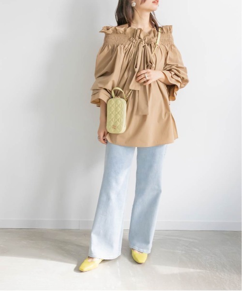 RANDA(ランダ)の「ソフトVカットバブーシュ(パンプス・レディース・ブラック/クリーム/グレイッシュベージュ/グリーン・23.5/23/22/22.5/25.5/25/24.5/24)」の20枚目の写真