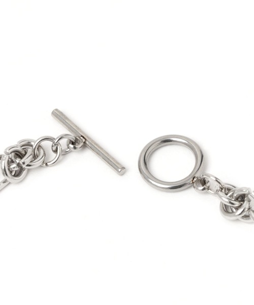 BAYFLOW（ベイフロー）の「ステンレススビチェーンブレスレット（ブレスレット・レディース・ライトグレー・FREE）」の3枚目の写真