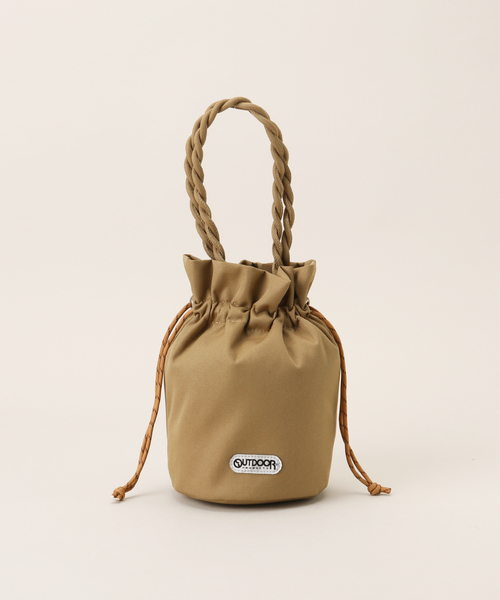 OUTDOOR PRODUCTS(アウトドアプロダクツ)の「141101 2wayキンチャクショルダー(ショルダーバッグ・レディース・ベージュ/ピンク/ブラック・FREE)」の2枚目の写真
