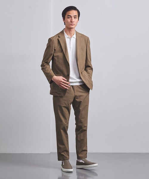 UNITED ARROWS（ユナイテッドアローズ）の「ドビー オールギャザー イージーパンツ COZY -ウォッシャブル・撥水・ストレッチ-（その他パンツ・メンズ・ブラック/ネイビー/モカ・S/M/L/XL）」の5枚目の写真