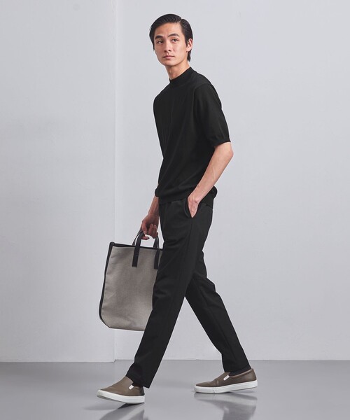 UNITED ARROWS（ユナイテッドアローズ）の「ドビー オールギャザー イージーパンツ COZY -ウォッシャブル・撥水・ストレッチ-（その他パンツ・メンズ・ブラック/ネイビー/モカ・S/M/L/XL）」の7枚目の写真