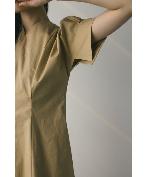 STYLEMIXER（スタイルミキサー）の「カフスリットワンピース（ワンピース・レディース・ホワイト/ベージュ/ブラック・SMALL/MEDIUM）」の18枚目の写真