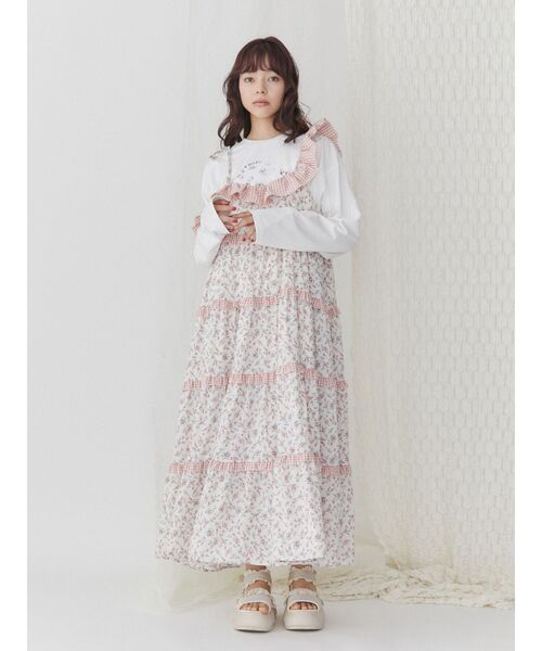 merry jenny（メリージェニー）の「【ZOZOTOWN限定】フリルメッシュスニーカーサンダル（サンダル・レディース・ブラック/ピンク/アイボリー・MEDIUM/LARGE）」の20枚目の写真