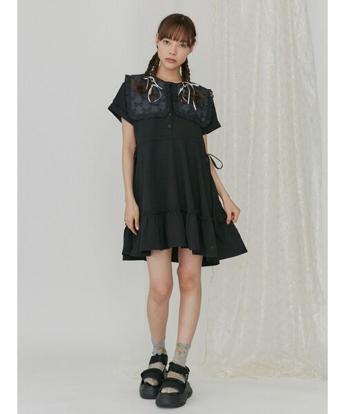 merry jenny（メリージェニー）の「【ZOZOTOWN限定】フリルメッシュ 