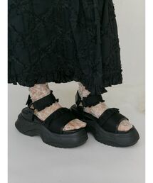 【ZOZOTOWN限定】フリルメッシュスニーカーサンダル