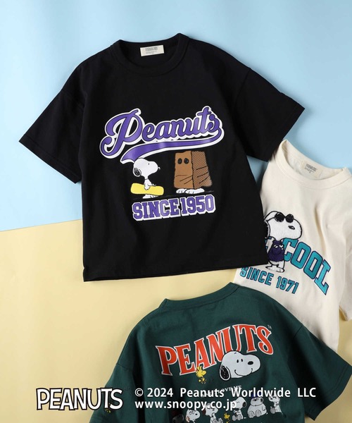 PEANUTS（ピーナッツ）の「スヌーピーＴシャツ（Tシャツ/カットソー・キッズ・オフホワイト/グリーン/その他1・130/140/150/110/120）」の3枚目の写真