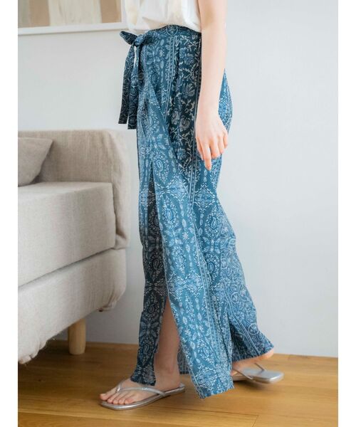 Ungrid（アングリッド）の「ペイズリーラップパンツ（その他パンツ・レディース・レッド/ネイビー・FREE）」の6枚目の写真