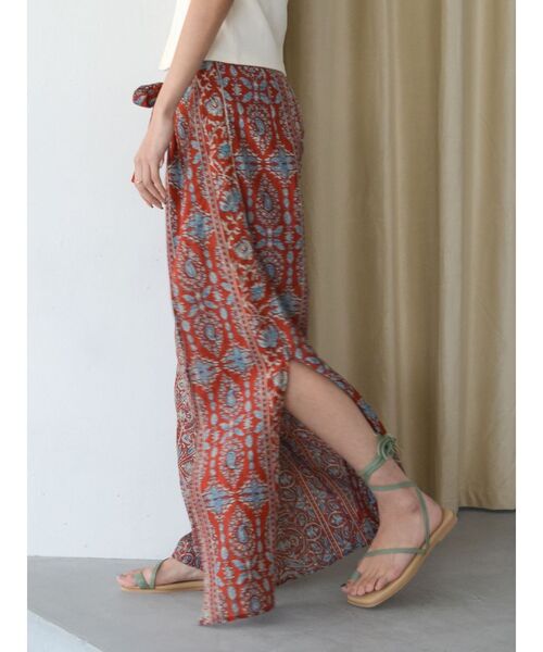 Ungrid（アングリッド）の「ペイズリーラップパンツ（その他パンツ・レディース・レッド/ネイビー・FREE）」の14枚目の写真