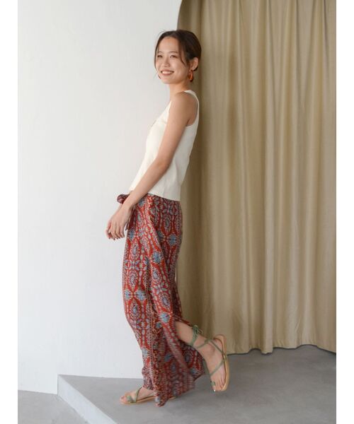 Ungrid（アングリッド）の「ペイズリーラップパンツ（その他パンツ・レディース・レッド/ネイビー・FREE）」の16枚目の写真