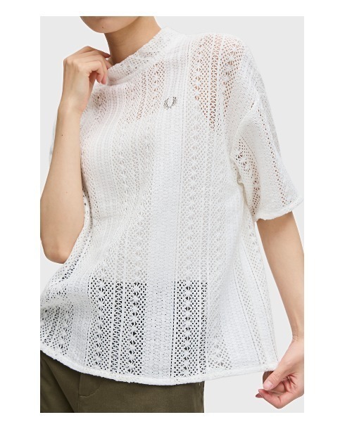 FRED PERRY（フレッドペリー）の「Lace Top（Tシャツ/カットソー
