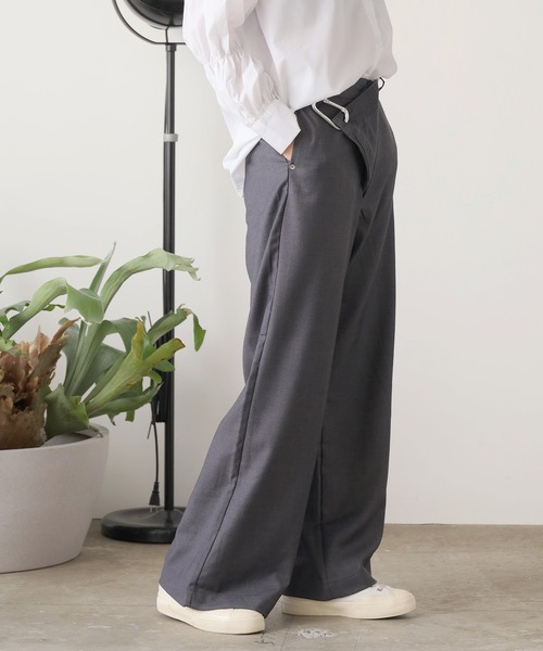WHEIR（ウェア）の「WHEIR/ウェア カラビナワイドパンツ（デニム