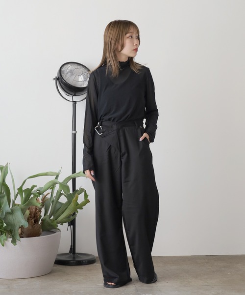 WHEIR（ウェア）の「WHEIR/ウェア カラビナワイドパンツ（デニム