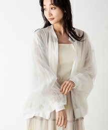 MILLION CARATS（ミリオンカラッツ）の「エアリーなシルエットとシンプルなディテールが甘すぎずこなれた印象のシアーチュールコンビブルゾン（ブルゾン）」