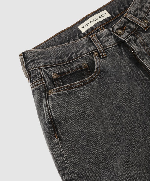 Y/Project（ワイプロジェクト）の「EVERGREEN MAXI COWBOY CUFF JEANS（デニムパンツ・メンズ・ブラック・29/30/31）」の4枚目の写真