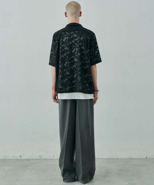 AIVER(アイバー)の「AIVER 透かしジャガードS/Sワイドシャツ(シャツ/ブラウス・メンズ・ブラック/ライトグレー/ネイビー・SMALL/MEDIUM/LARGE)」の18枚目の写真