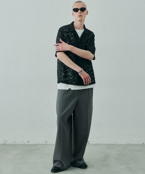 AIVER（アイバー）の「AIVER 透かしジャガードS/Sワイドシャツ（シャツ