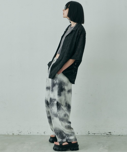 AIVER(アイバー)の「AIVER 透かしジャガードS/Sワイドシャツ(シャツ/ブラウス・メンズ・ブラック/ライトグレー/ネイビー・SMALL/MEDIUM/LARGE)」の10枚目の写真