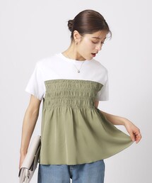 DRESKIP | インせず決まる ビスチェ風Tシャツ(Tシャツ/カットソー)