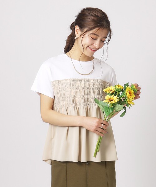 セール】インせず決まる ビスチェ風Tシャツ（Tシャツ/カットソー
