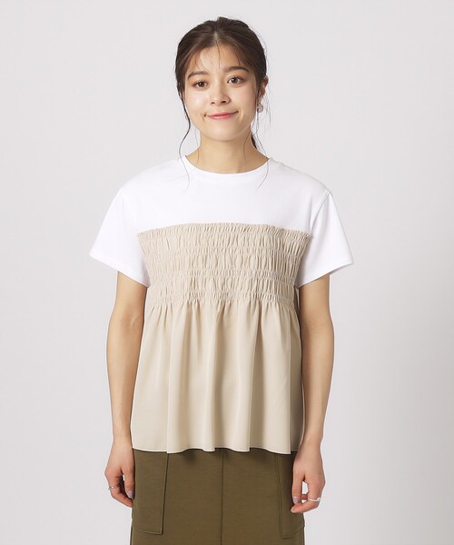 DRESKIP(ドレスキップ)の「◆インせず決まる ビスチェ風Tシャツ(Tシャツ/カットソー・レディース・ブラック系4/チャコール/ベージュ系その他7/カーキ系3・02/03/04)」の21枚目の写真