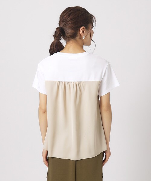 フラワージャガードビスチェ＆Tシャツセット トップス Tシャツ