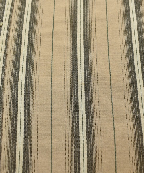 Guess（ゲス）の「【ヴィンテージ古着】90's GUESS / ゲス ストライプ柄 長袖コットンシャツ USA製（シャツ/ブラウス・メンズ・ベージュ・LARGE）」の10枚目の写真