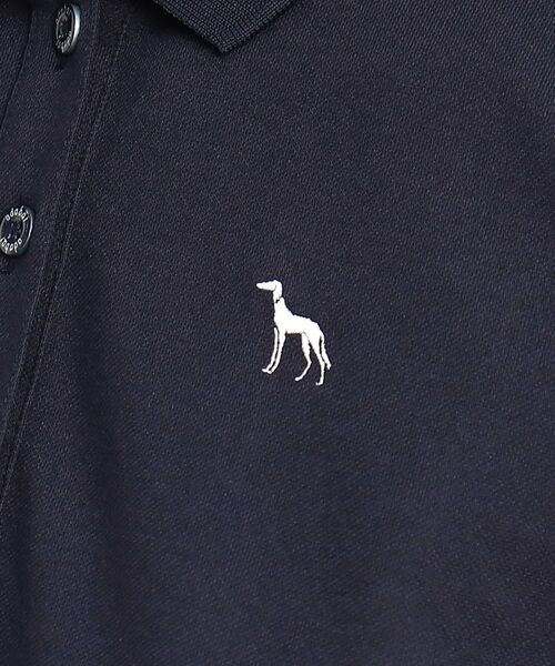 adabat（アダバット）の「◆【UVカット】異素材組み合わせ バックデザイン フレンチスリーブポロシャツ（ポロシャツ・レディース・ホワイト/ネイビー・42/38/40/36）」の12枚目の写真