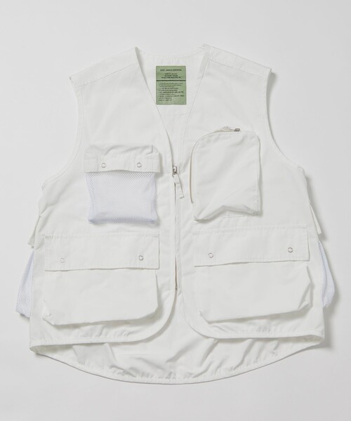 FREAK'S STORE（フリークスストア）の「FREAK’S STORE/フリークスストア MIL PKT VEST/ミリタリー ポケット ベスト/サバイバルベスト/リラックスフィット（その他アウター・メンズ・オフホワイト/オリーブ/ブラック・MEDIUM/LARGE）」の15枚目の写真